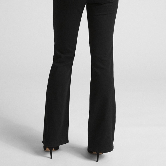 GAP Mid Rise Perfect Boot Jeans in Everblack New - Picture 5 of 8